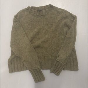 J. Crew Olive Crew Neck Sweater